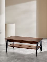 MADE.COM Dark Mango Wood Lucien Rectangular Coffee Table - Image 1 of 4