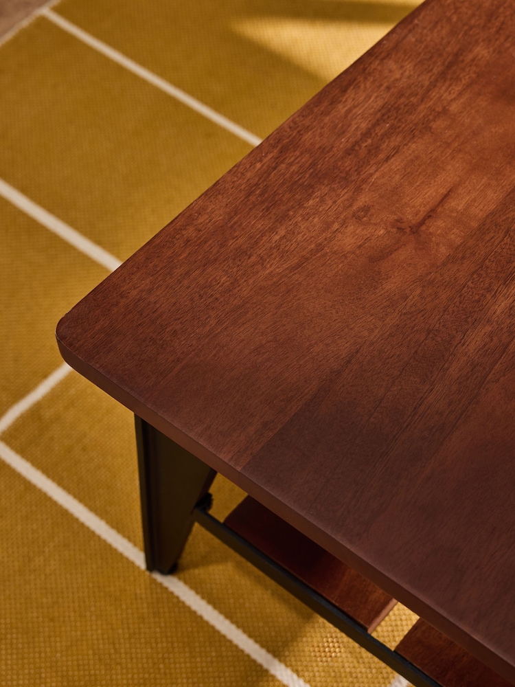 MADE.COM Dark Mango Wood Lucien Rectangular Coffee Table - Image 4 of 4