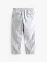 Grey Linen Blend Trousers (3-16yrs) - Image 2 of 3