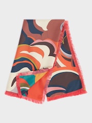 Osprey London Orange The Mambo Silk Scarf - Image 2 of 4