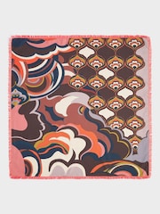 Osprey London Orange The Mambo Silk Scarf - Image 3 of 4