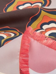 Osprey London Orange The Mambo Silk Scarf - Image 4 of 4