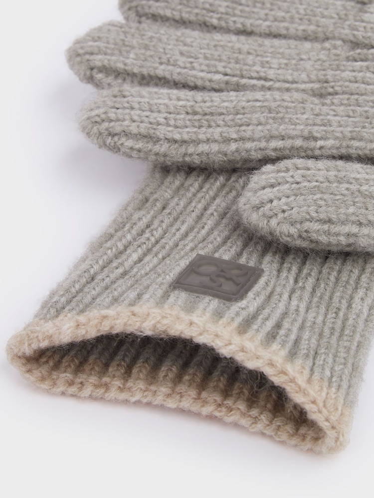 Osprey London The OSP Ribbed Gloves - Image 3 of 3 Osprey London The OSP Ribbed Gloves - Image 3 of 3