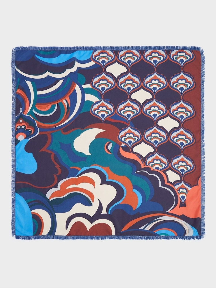 Osprey London Blue The Mambo Silk Scarf - Image 1 of 4