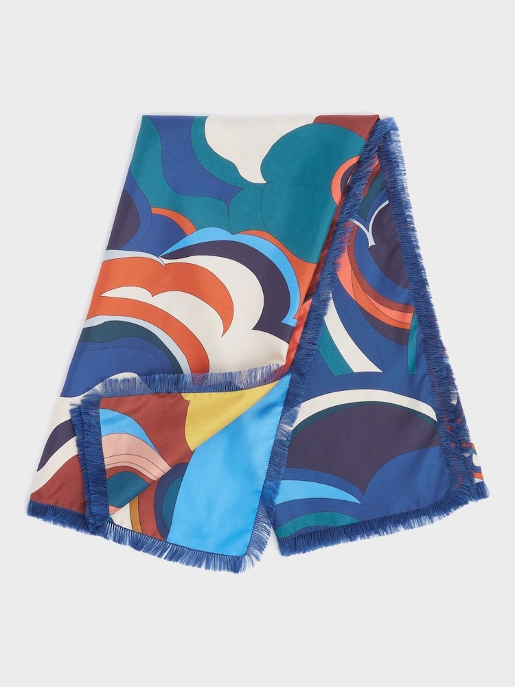 Osprey London Blue The Mambo Silk Scarf - Image 2 of 4