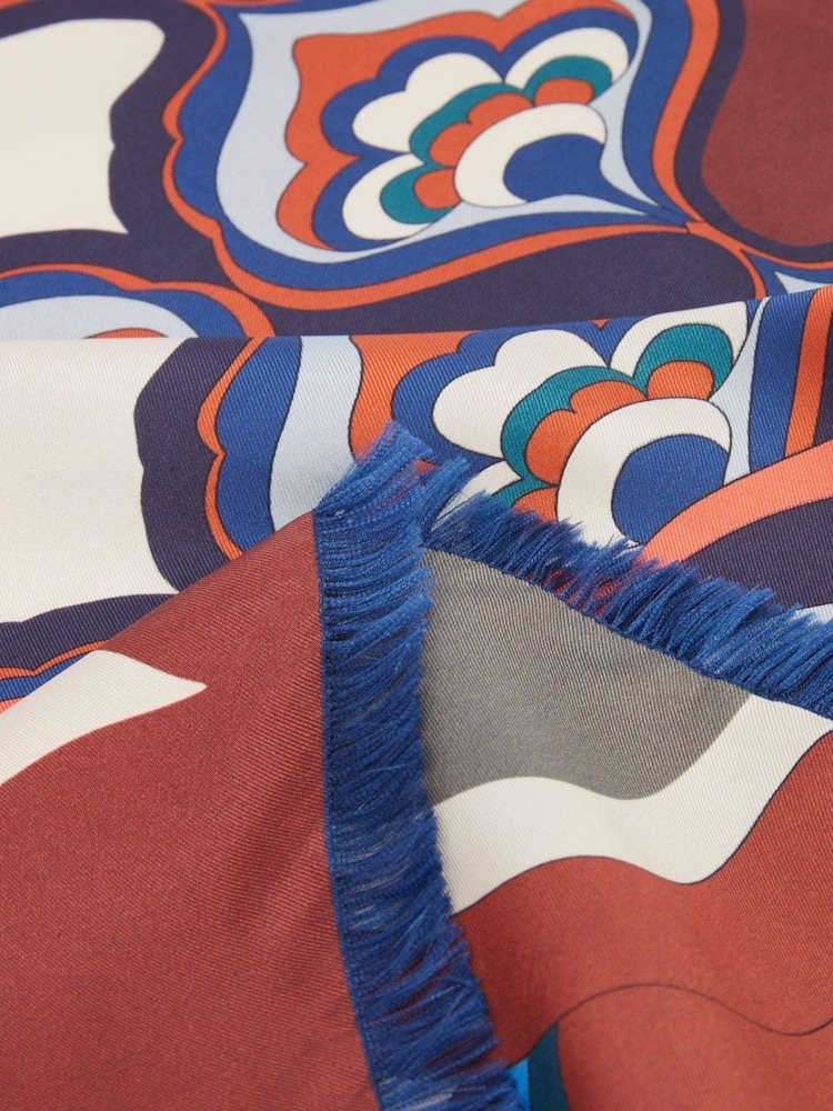 Osprey London Blue The Mambo Silk Scarf - Image 4 of 4