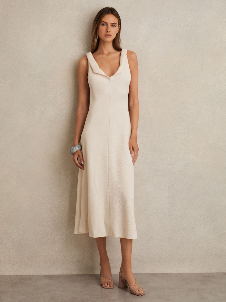 Reiss Nude Alice Strappy Leather Heeled Sandals - Image 2 of 6