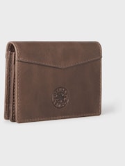 Osprey London The Compass Leather Card Brown Wallet - Image 3 of 5