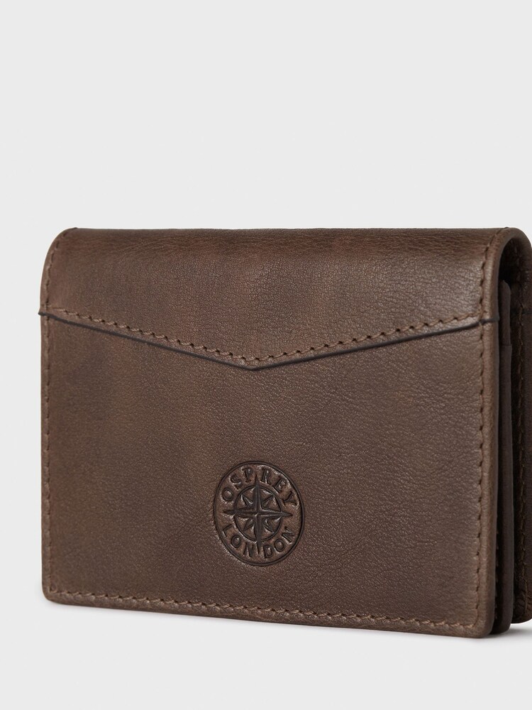 Osprey London The Compass Leather Card Brown Wallet - Image 5 of 5 Osprey London The Compass Leather Card Brown Wallet - Image 5 of 5