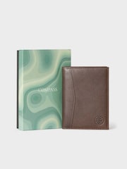 Osprey London The Compass Leather Passport Brown Holder - Image 1 of 5
