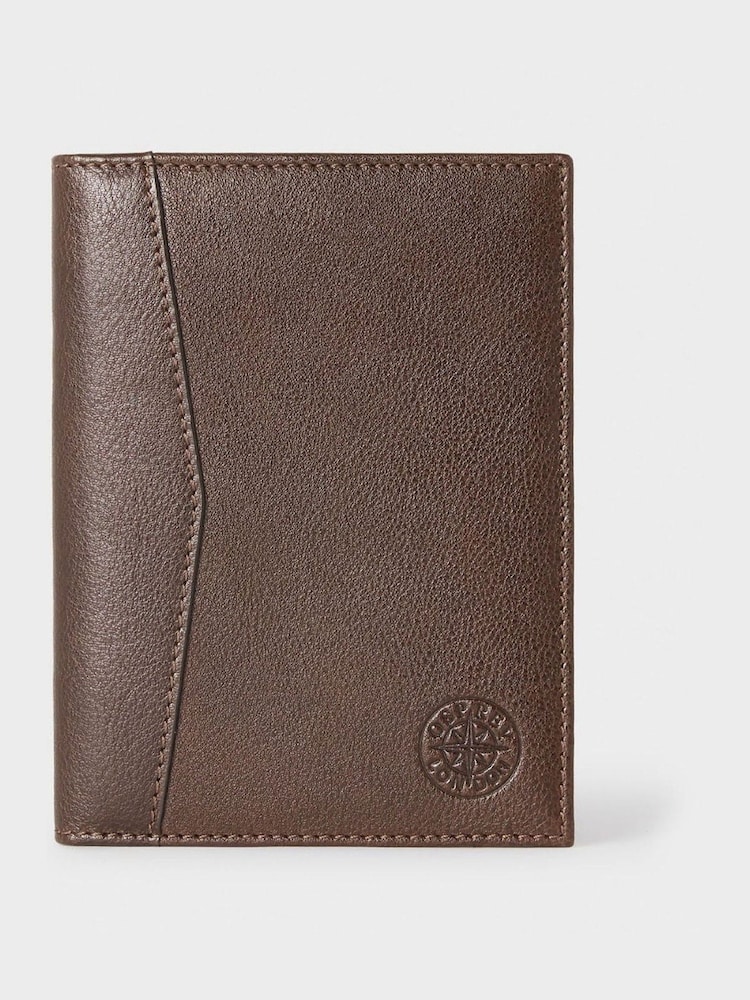 Osprey London The Compass Leather Passport Brown Holder - Image 2 of 5