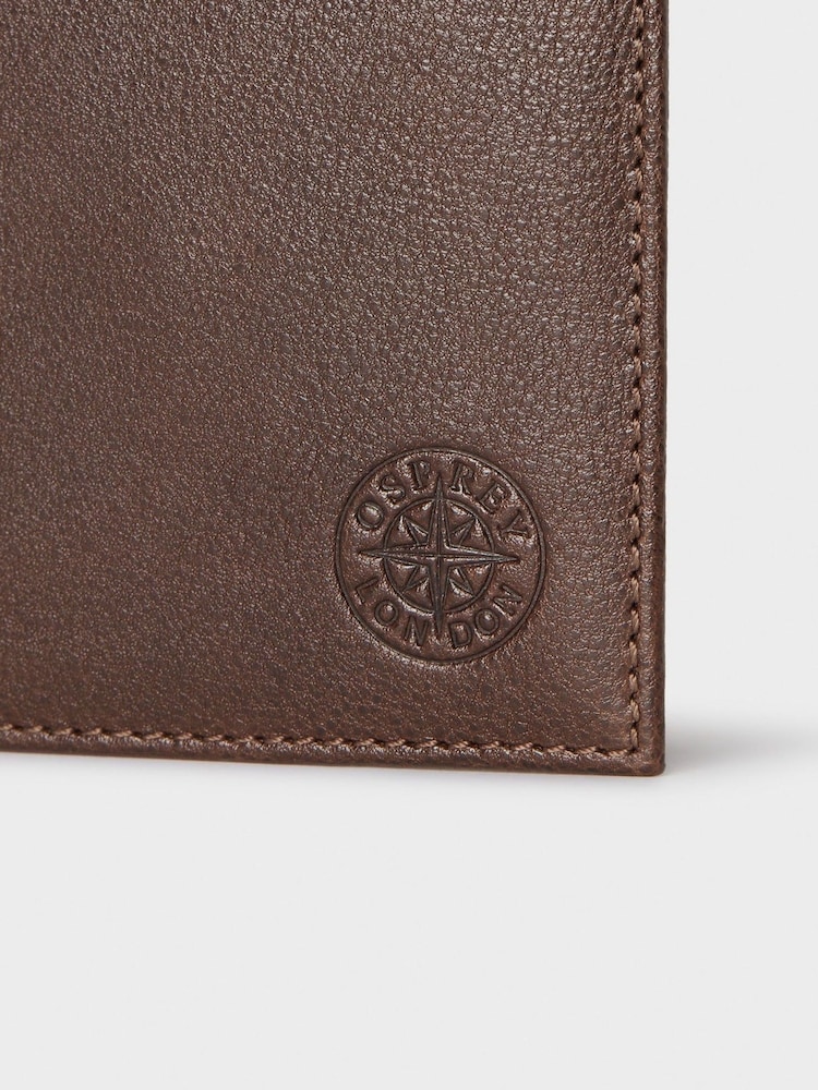 Osprey London The Compass Leather Passport Brown Holder - Image 5 of 5