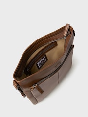 Osprey London The Compass Leather Cross-Body Brown Bag - Image 4 of 5