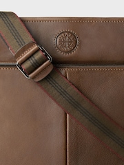 Osprey London The Compass Leather Cross-Body Brown Bag - Image 5 of 5