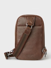 Osprey London The Compass Leather Sling Brown Bag - Image 2 of 5