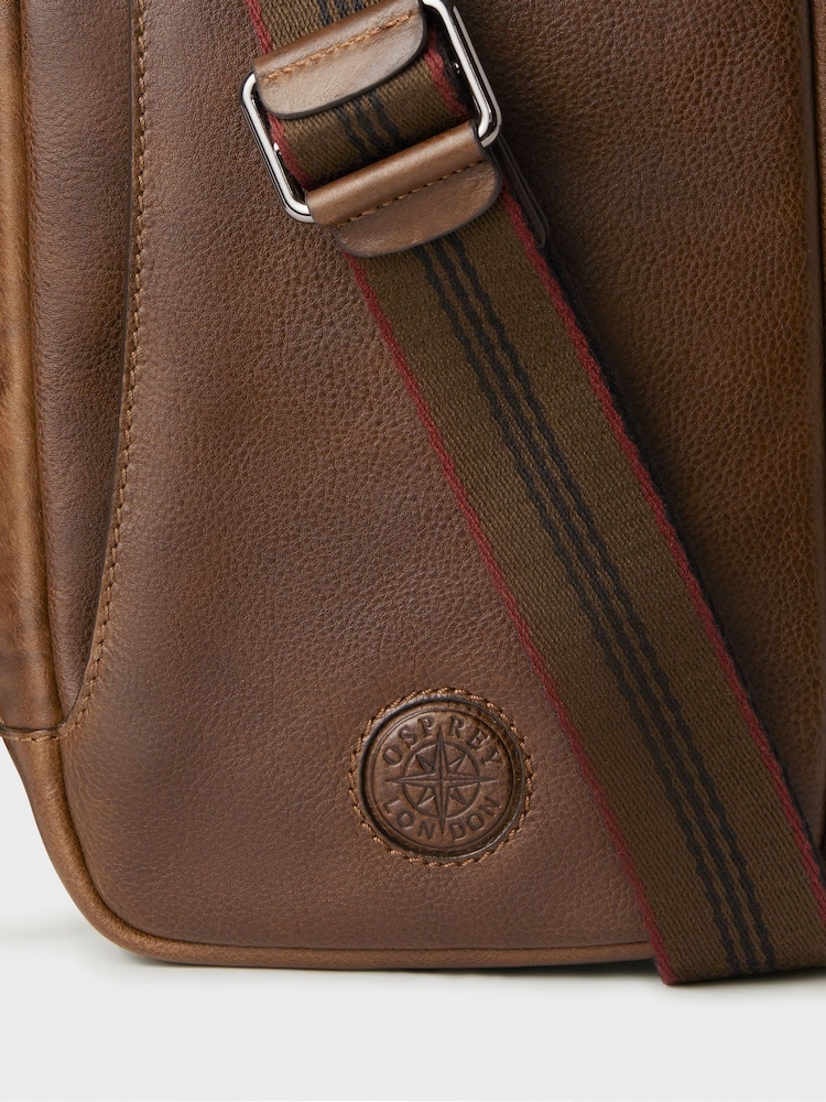 Osprey London The Compass Leather Sling Brown Bag - Image 5 of 5