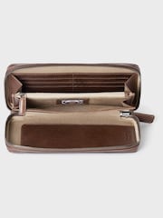 Osprey London Small The Compass Leather Tech Brown Case - Image 4 of 7