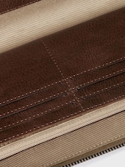 Osprey London Small The Compass Leather Tech Brown Case - Image 6 of 7