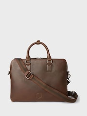 Osprey London The Compass Leather Laptop Brown Bag - Image 1 of 5