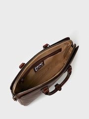 Osprey London The Compass Leather Laptop Brown Bag - Image 4 of 5
