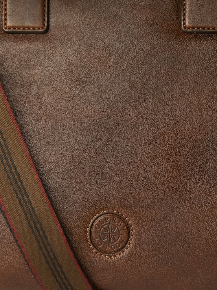 Osprey London The Compass Leather Laptop Bag - Image 5 of 5 Osprey London The Compass Leather Laptop Bag - Image 5 of 5