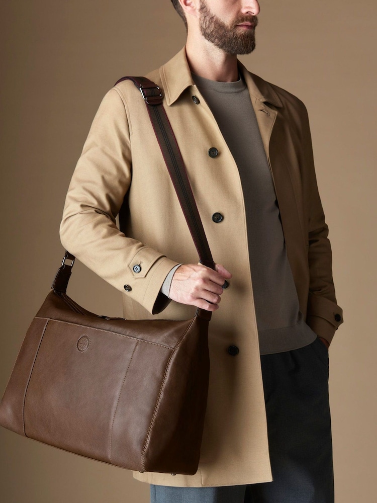 Osprey London The Compass Leather Stowaway Brown Bag - Image 1 of 8