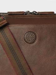 Osprey London The Compass Leather Stowaway Brown Bag - Image 8 of 8