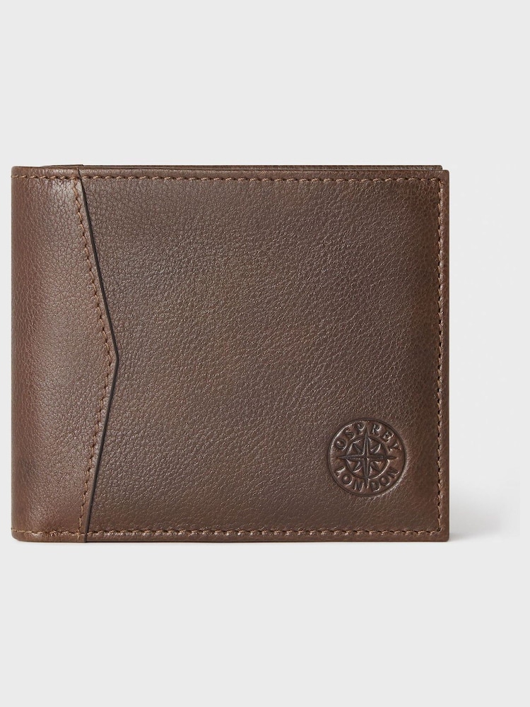 Osprey London The Compass Leather Coin Brown Wallet - Image 2 of 5