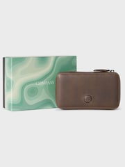Osprey London The Compass Leather Tech Pouch Brown Wallet - Image 1 of 5