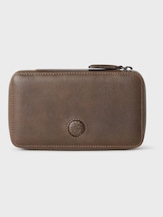 Osprey London The Compass Leather Tech Pouch Brown Wallet - Image 2 of 5