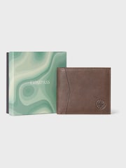 Коричневый кожаный бумажник для карточек Osprey London The Compass - Image 1 of 5