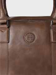 Osprey London The Compass Leather Weekender Brown Bag - Image 6 of 7