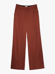 Hush Brown Melanie Satin Trousers - Image 5 of 5