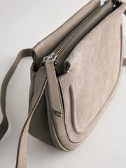 Bone Leather Suede Saddle Bag - Image 7 of 7
