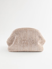Silver Raffia Clutch Bag - Image 2 of 9