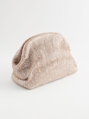 Silver Raffia Clutch Bag - Image 3 of 9
