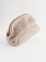 Silver Raffia Clutch Bag - Image 4 of 9