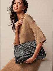 Schwarz - Gewebte Clutch - Bild 1 von 9