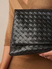 Schwarz - Gewebte Clutch - Bild 3 von 9