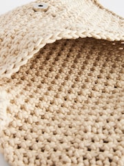 White Macramé Crochet Cross Body 100% Cotton Bag - Image 9 of 9