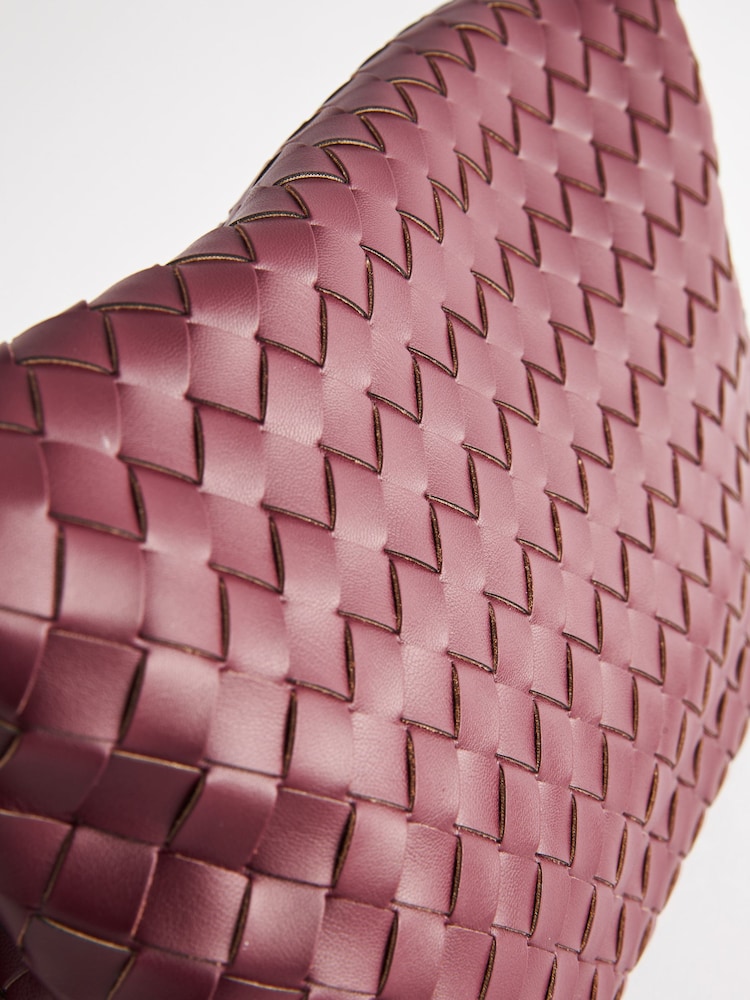 Red Weave Clutch Bag - Image 10 of 10 Red Weave Clutch Bag - Image 10 of 10