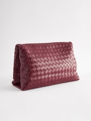 Red Weave Clutch Bag - Image 7 of 10