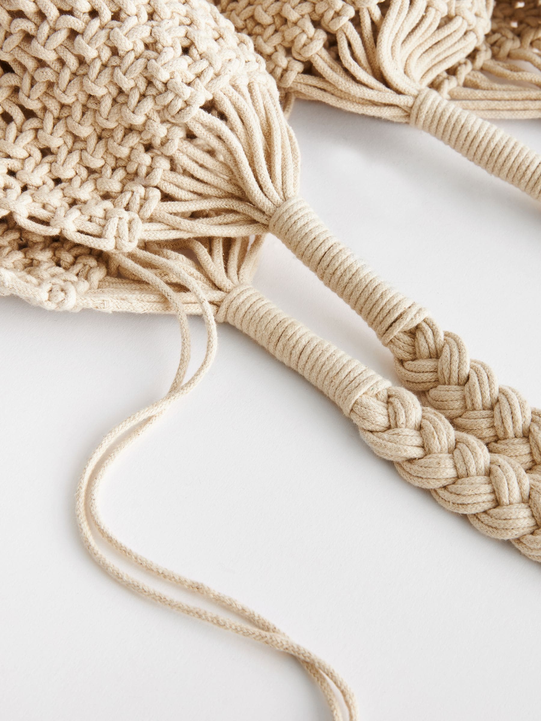 Buy White Macramé Crochet Shoulder Bag from Next USA