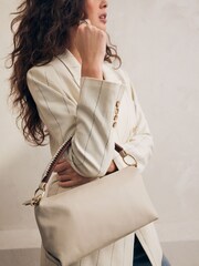 Bone Leather Craft Handheld Bag - Image 2 of 9
