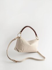 Bone Leather Craft Handheld Bag - Image 4 of 9