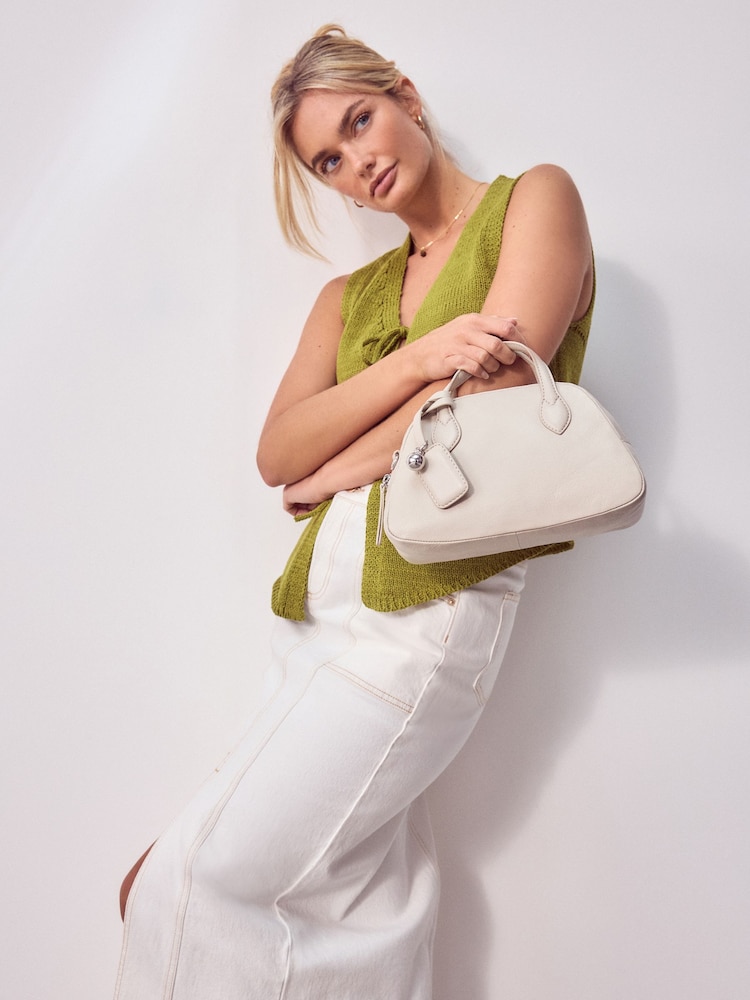 Bone Leather Bowler Bag - Image 1 of 10