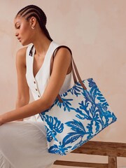 Print Beach 100% Cotton Bag - Image 1 of 8