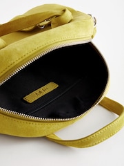 Lime Green Leather Bowler Bag - Image 9 of 10