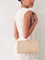 Gold Raffia Clutch Bag - Image 2 of 10