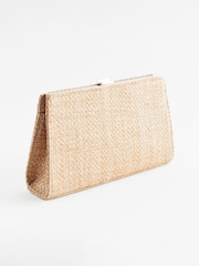 Gold Raffia Clutch Bag - Image 6 of 10
